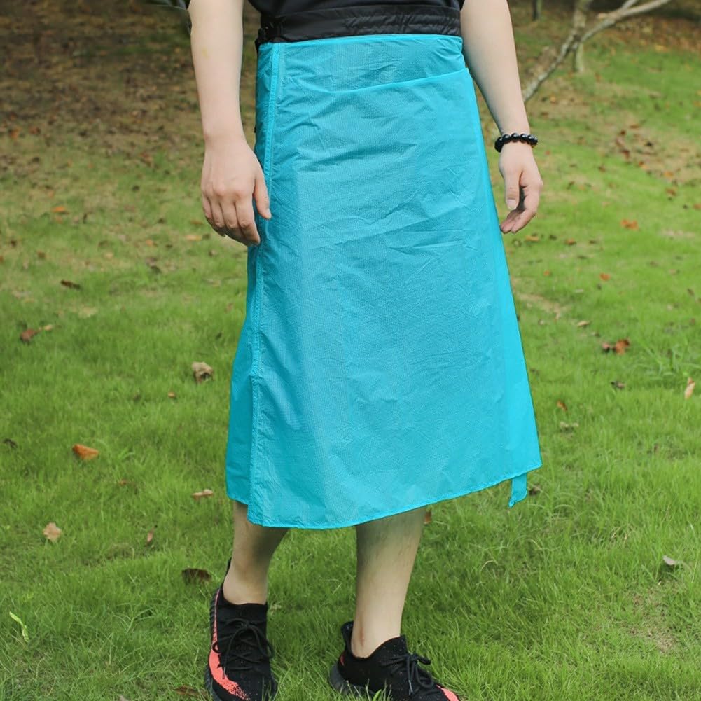 Ultraleichter Regenrock aus 15D-Nylon, wasserdicht, ideal für Camping, Wandern und Radfahrer (weiß)