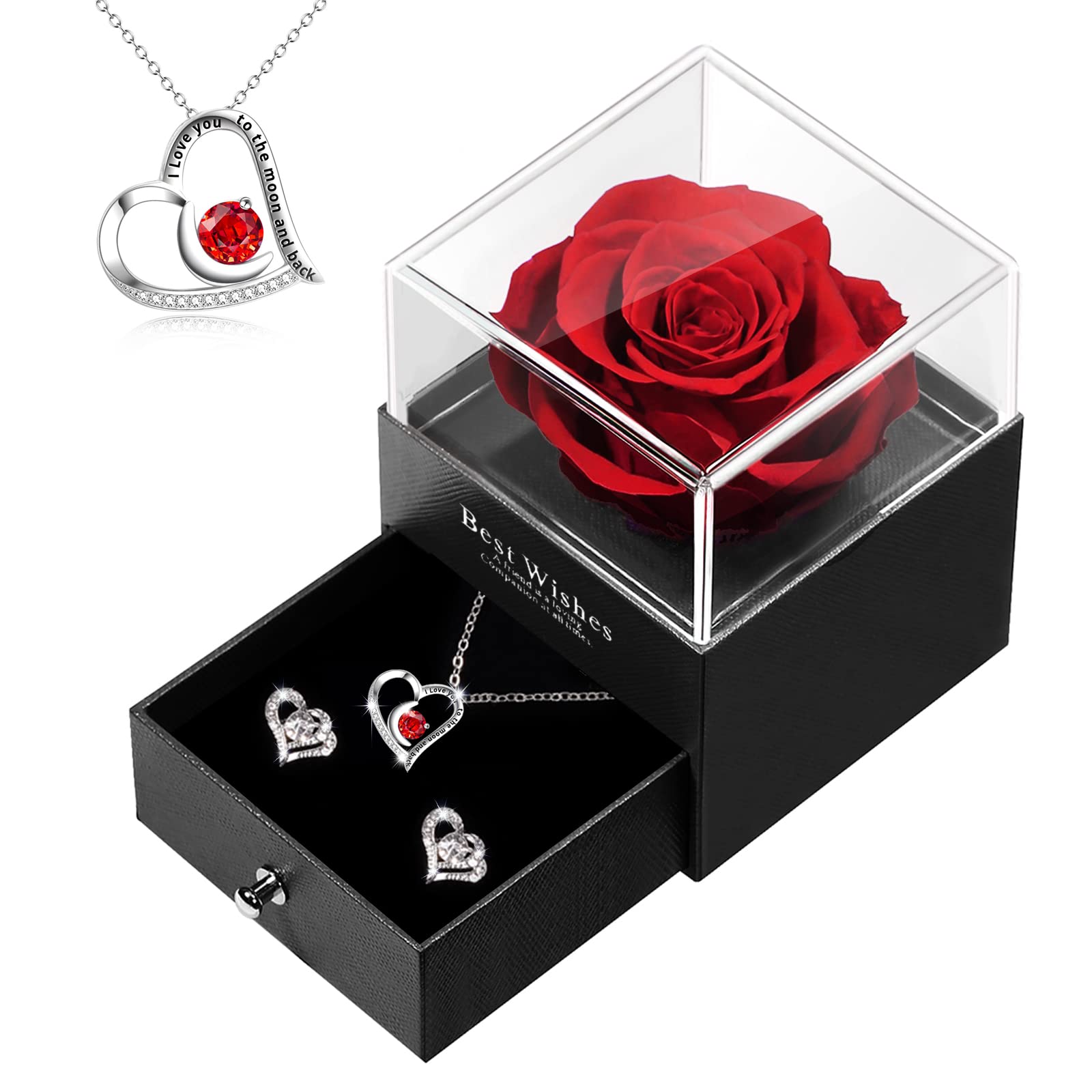 Omisua Rose Gifts for Her, Wife Girlfriend Grandma Mom on Thanksgiving Day Mothers Day Valentines Day Anniversary Christmas Eve Birthday Gifts for Women I Love You Gifts for Her