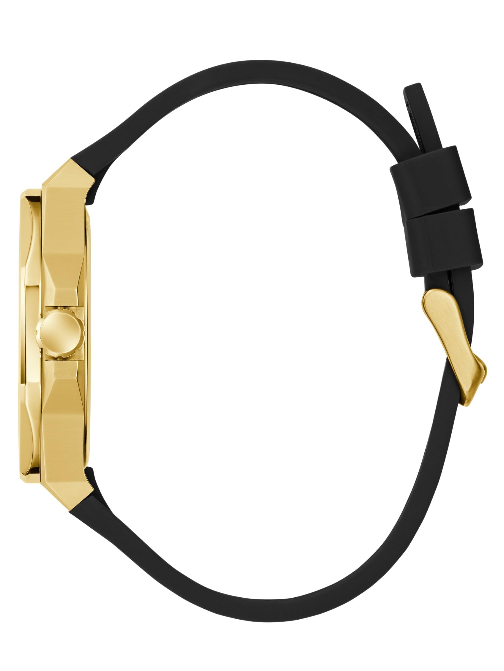 GUESS Orologio analogico al quarzo da uomo con cinturino in silicone GW0850G2, Nero