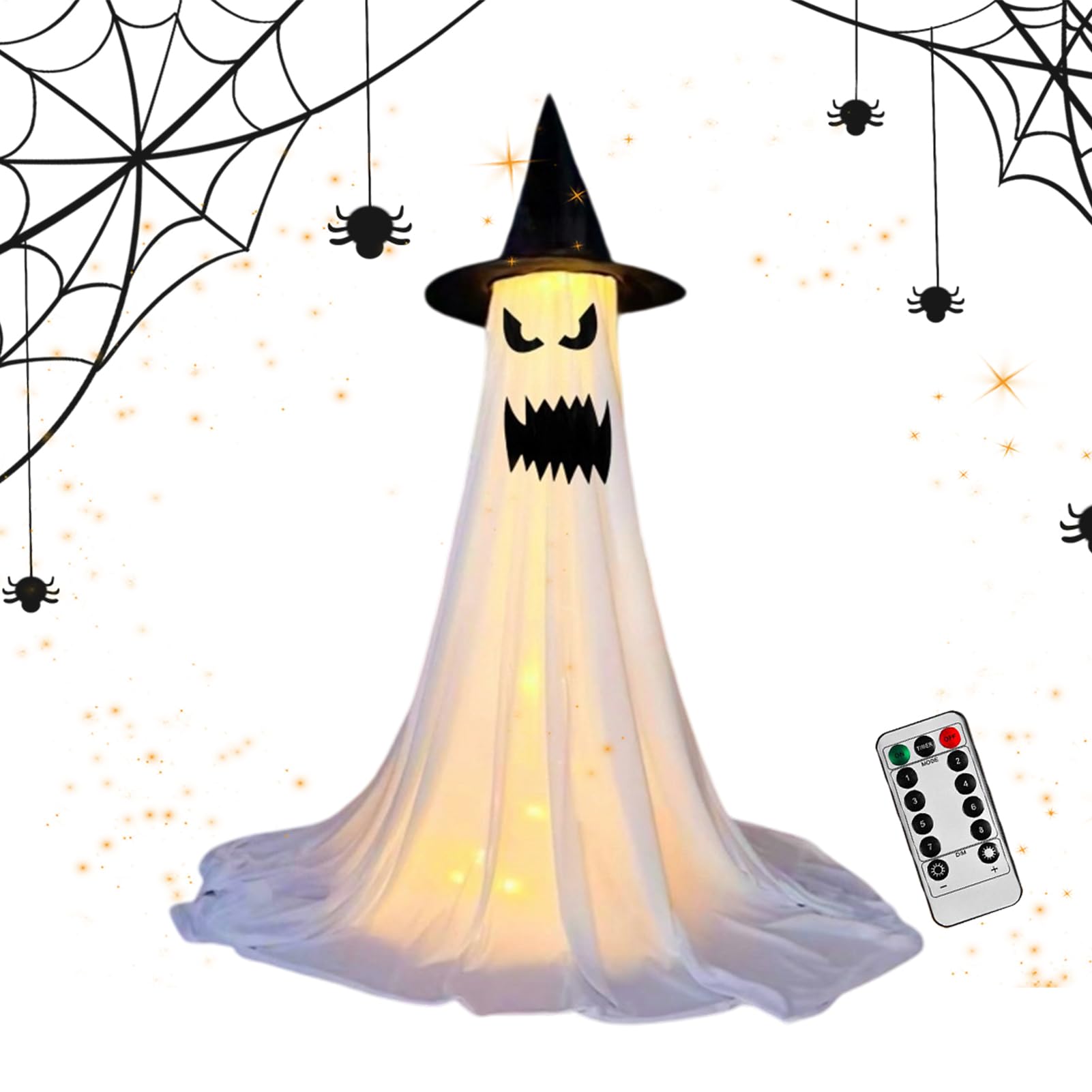 Décoration de fantômes pour extérieur : fini les décors d'Halloween invisibles de loin