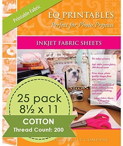 EQ Printables: 25 Inkjet Fabric Sheets