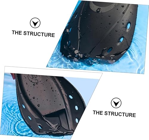 Miniatura 6 de VANZACK Aletas cortas ajustables de natación para adultos, ligeras, para entrenamiento, esnórquel, buceo, ajuste cómodo para hombres y mujeres