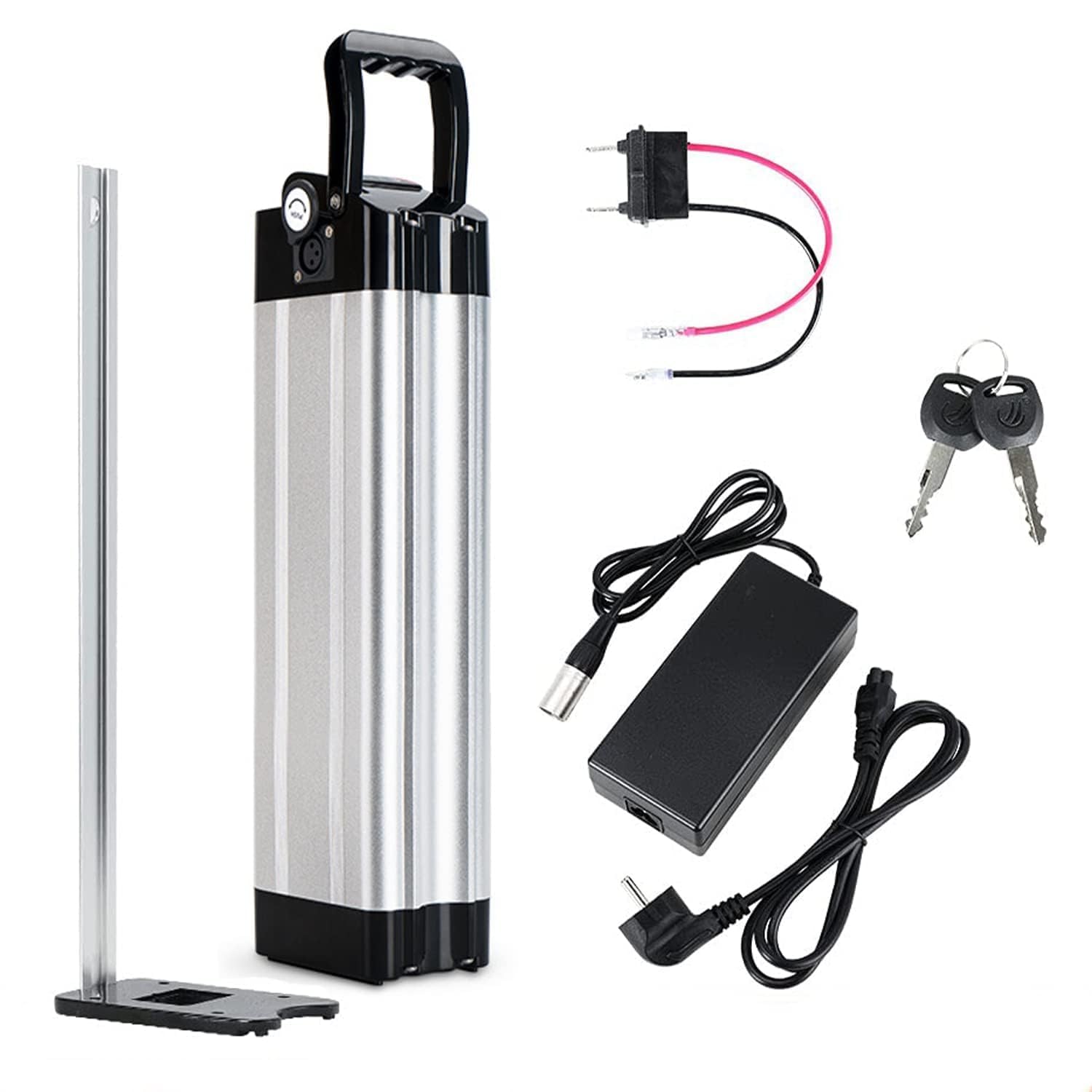 Batteria Per E-Bike 48V 20Ah, Batteria Al Litio 13S8P Ricaricabile Agli Ioni Di Litio Con Caricabatterie, Batteria Per Scooter Elettrico Con Protezione BMS T+SM Batteria Per E-Bike 48V 20Ah, Batteria Al Litio 13S8P Ricaricabile Agli Ioni Di Litio Con Caricabatterie, Batteria Per Scooter Elettrico Con Protezione BMS T+SM