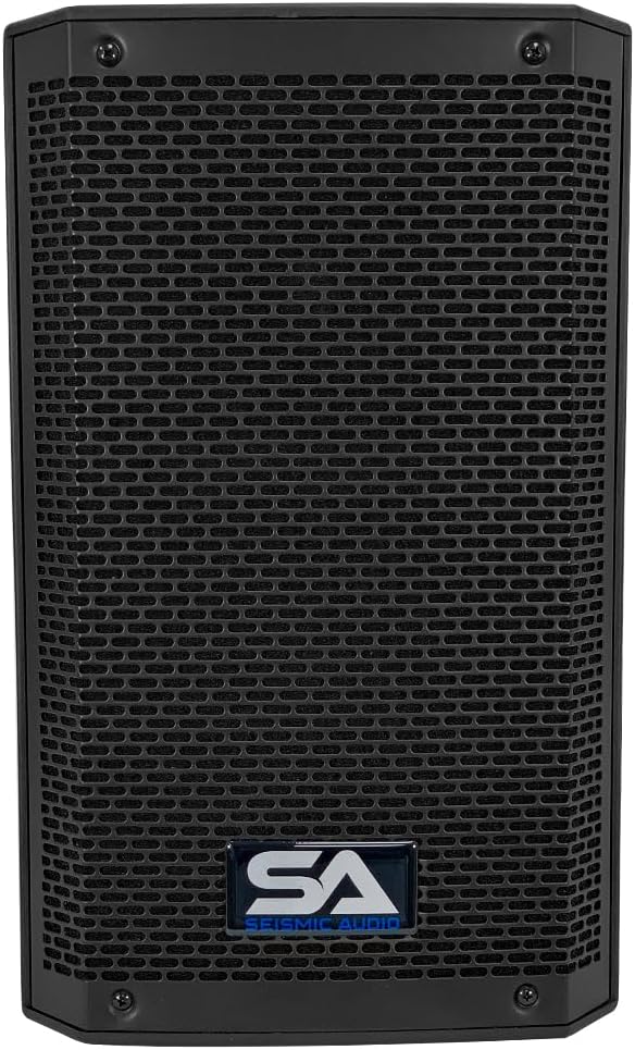 Seismic Audio - Riot-8 - Powered 8" 500 Watt PA/DJ Speaker with Bluetooth, Onboard DSP, Built in Mixer & Class D Amplifier