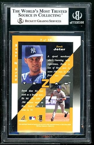 Miniatura 2 de Derek Jeter Card 1998 Zenith Z-Team Gold #7 BGS 9 (9 9.5 9.5 8.5)