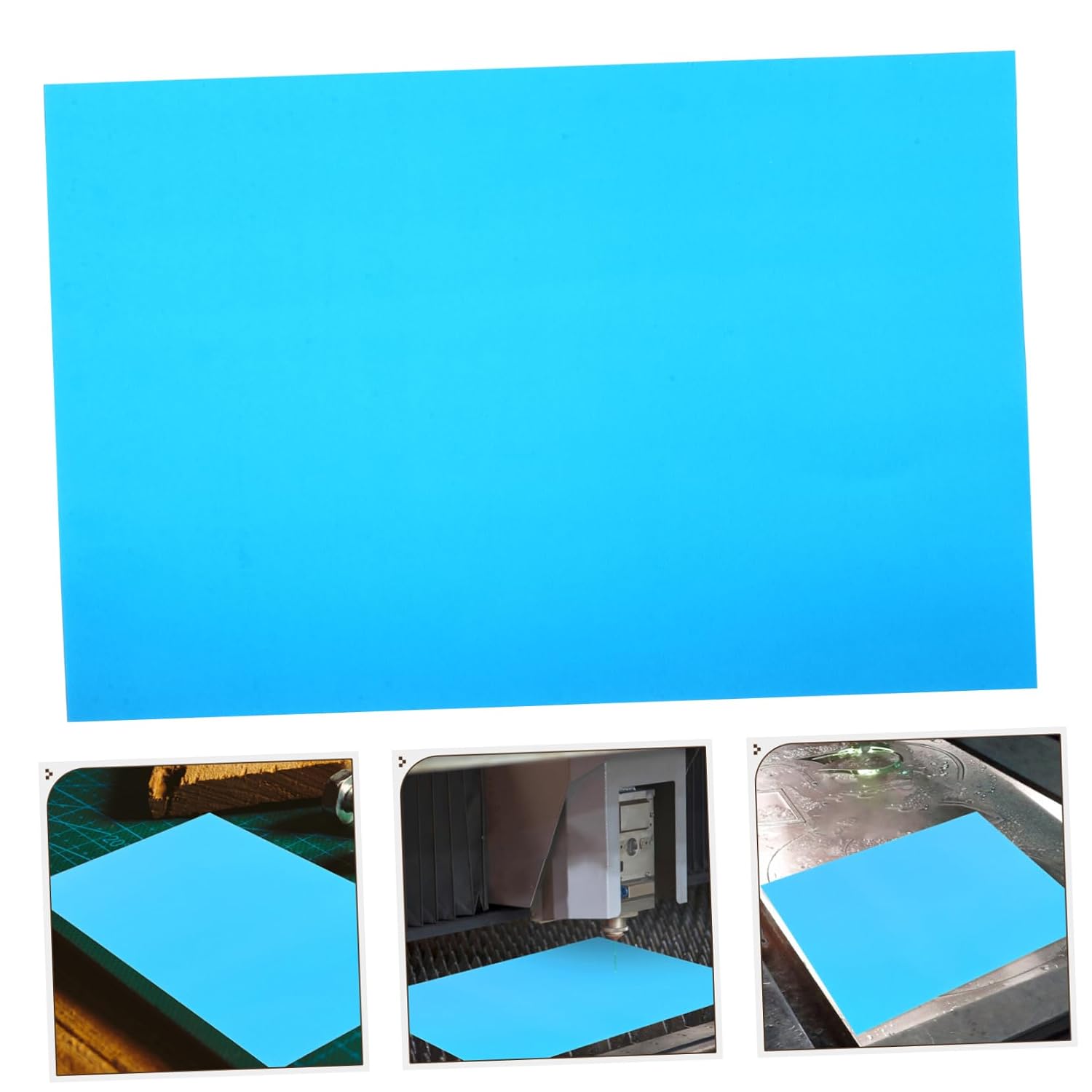 DIY Engraving Sheets 2pcs Aluminum Plate Engraving Blanks for Cards Decor Craft