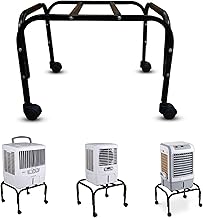 Mumma's LIFE Heavy-Duty Cooler Stand with Wheels | Metal Trolley for Home & Outdoor | Rust-Resistant Black Finish | 4 Wheels (Non-Locking) | 100kg Load Capacity | Cooler Movable Stand ( Black )