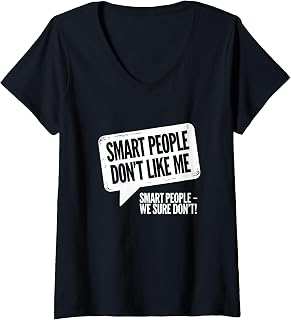 Womens Smart People Don't Like Me We Don't Trending Political V-Neck T-Shirt
