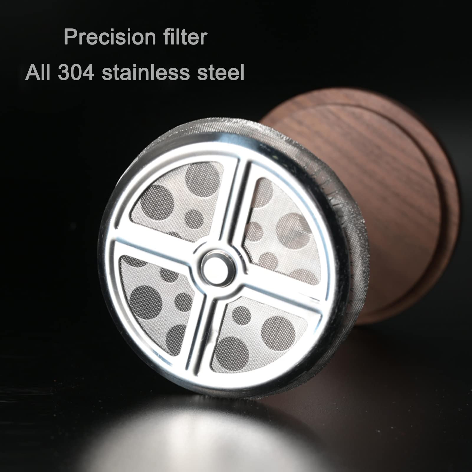 Cafetera Émbolo, Vidrio De Borosilicato 304 De Acero Inoxidable Transparente Cafetera Francesa Tetera Con Filtro De 3 Niveles, Resistente Al Calor Duradera, Para Camping Regalos De Viaje, Fácil De Li