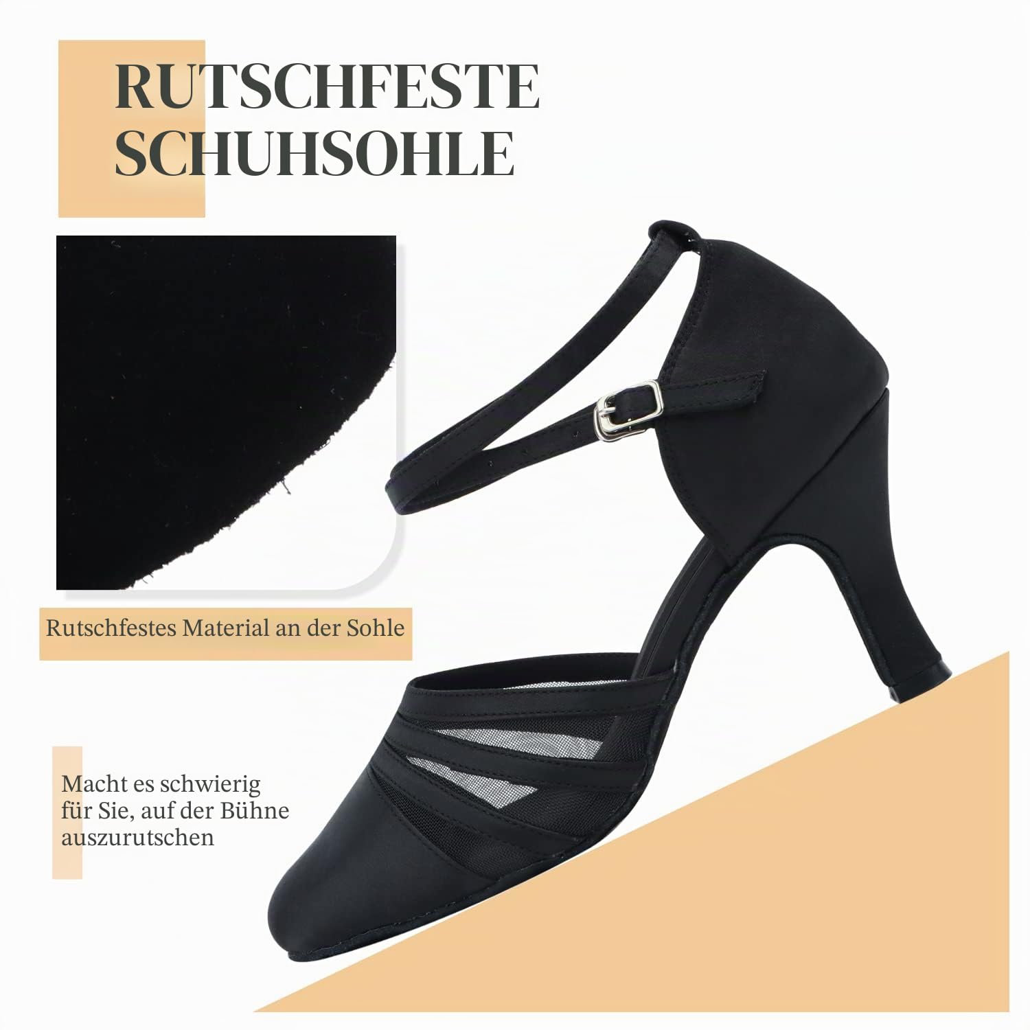 Damen Standard & Latein Tanzschuhe Ballsaal Salsa Tango Walzer Soziale Tanzschuhe