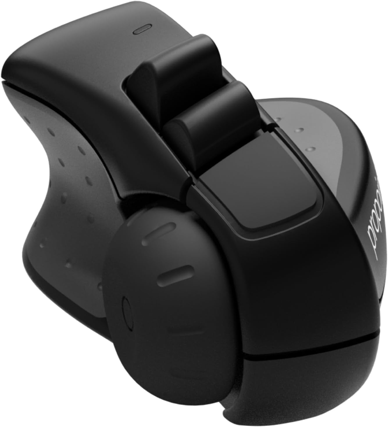Swiftpoint ProPoint Wireless Ergonomic Mouse, Powerpoint Presentation Clicker & Laser Pointer, Bluetooth Rechargeable for Laptops & iPads, Portable Mini Travel Design (Black)