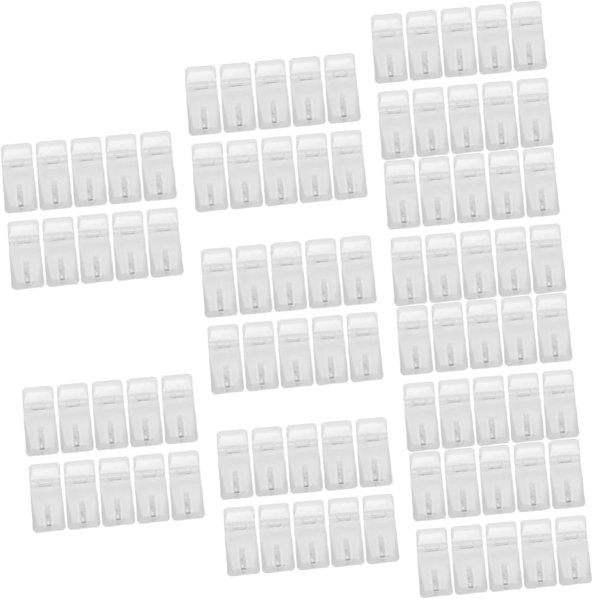 Gadpiparty 180sets Clear Acrylic Lock Hasps for Jewelry Boxes Storage and Pet Doors Transparent Hinges Smooth for Enhanced Safety