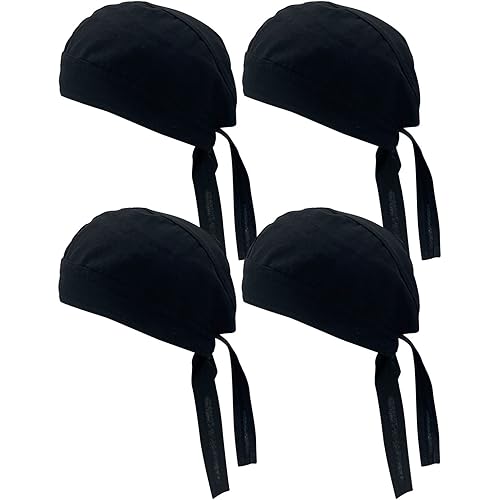 JHYWELL Cotton Dew Beanie Skull Cap Helmet Liner Doo Rag Bandana Welder Welding Sweat Do Rags for Men and Women