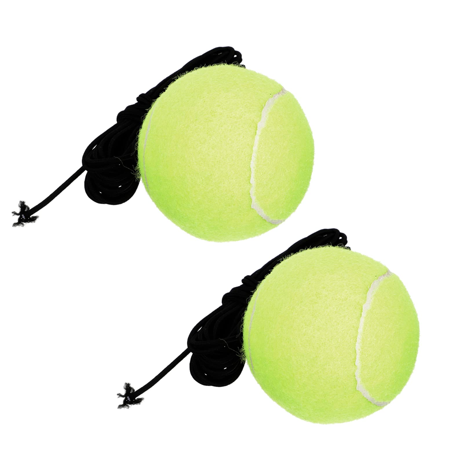 INOOMP 2pcs Rope Tennis Training Ball Tennis Training Tool Self Practice Tennis Equipment Training Tennis Ball Toy High Bounce Tennis Outdoor Individual Nylon with Line