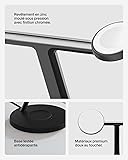 Belkin BoostCharge Station de Recharge 3-en-1 avec Qi2, Chargeur MagSafe Compatible pour Les modèles de l'iPhone 17, iPhone Air, Apple Watch, AirPods, Pixelsnap, Adaptateur Inclus - Noir - 6