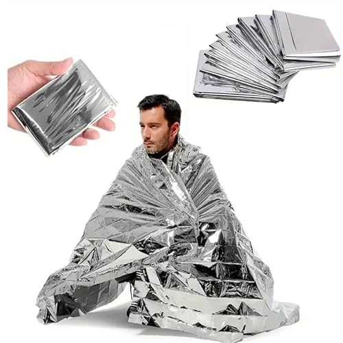 Mantas Térmicas De Mylar De Emergencia, Kit De Supervivencia Para Camping, Perfecta Para Exteriores, Senderismo, Supervivencia, Bolsa De Insectos, Maratones O Primeros Auxilios Mantas Térmicas De Mylar De Emergencia, Kit De Supervivencia Para Camping, Perfecta Para Exteriores, Senderismo, Supervivencia, Bolsa De Insectos, Maratones O Primeros Auxilios