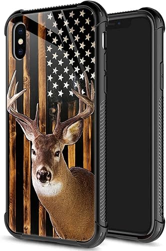 DJSOK Funda para iPhone XR,diseño de lujo a prueba de golpes, funda resistente a prueba de golpes, para hombre y mujer, diseño de bandera