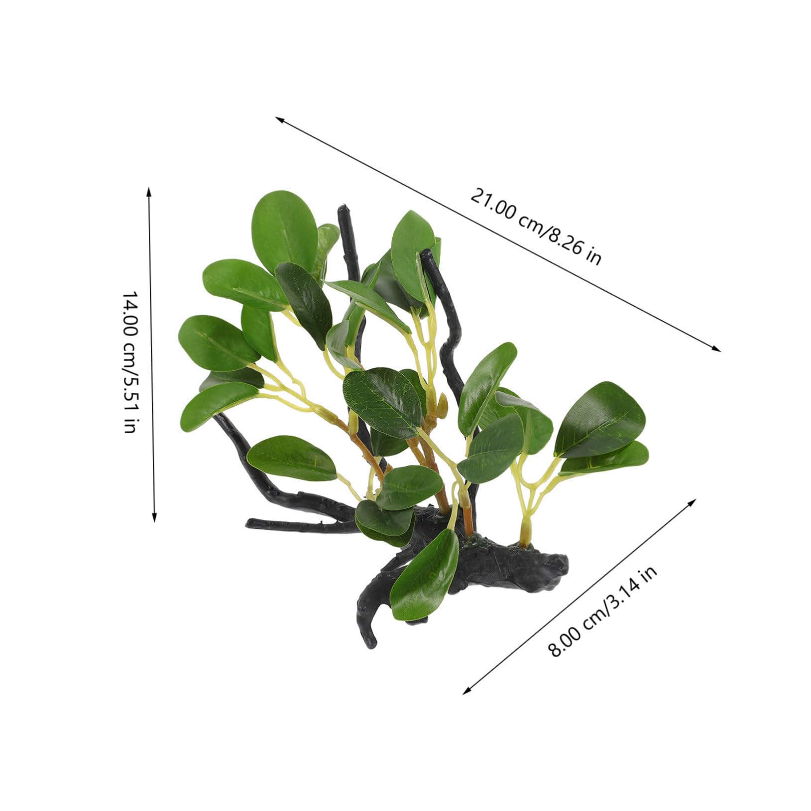 GALPADA Simulated Reptile Plant for Terrarium Realistic Artificial Ornament Enhances Aquarium Landscape Safe Material Vibrant Decoration for Fish and Reptile Habitats