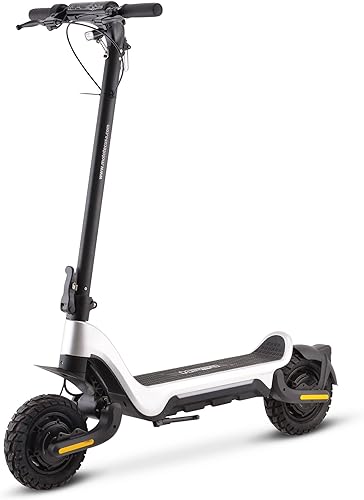 MotoTec Fury - Scooter eléctrico de litio de 48 V 1000 W, color plateado