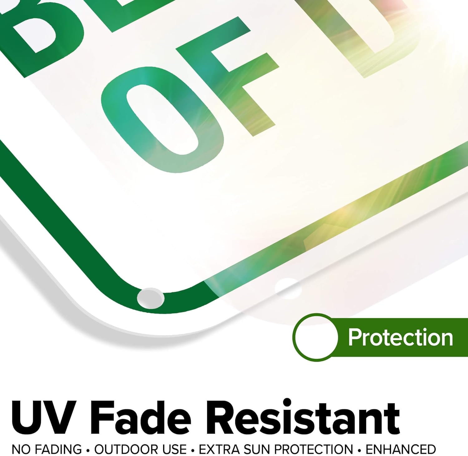 Beware of Dog Sign, 12"x18" Polyethylene, Indoor/Outdoor Use, USA MADE By My Sign Center