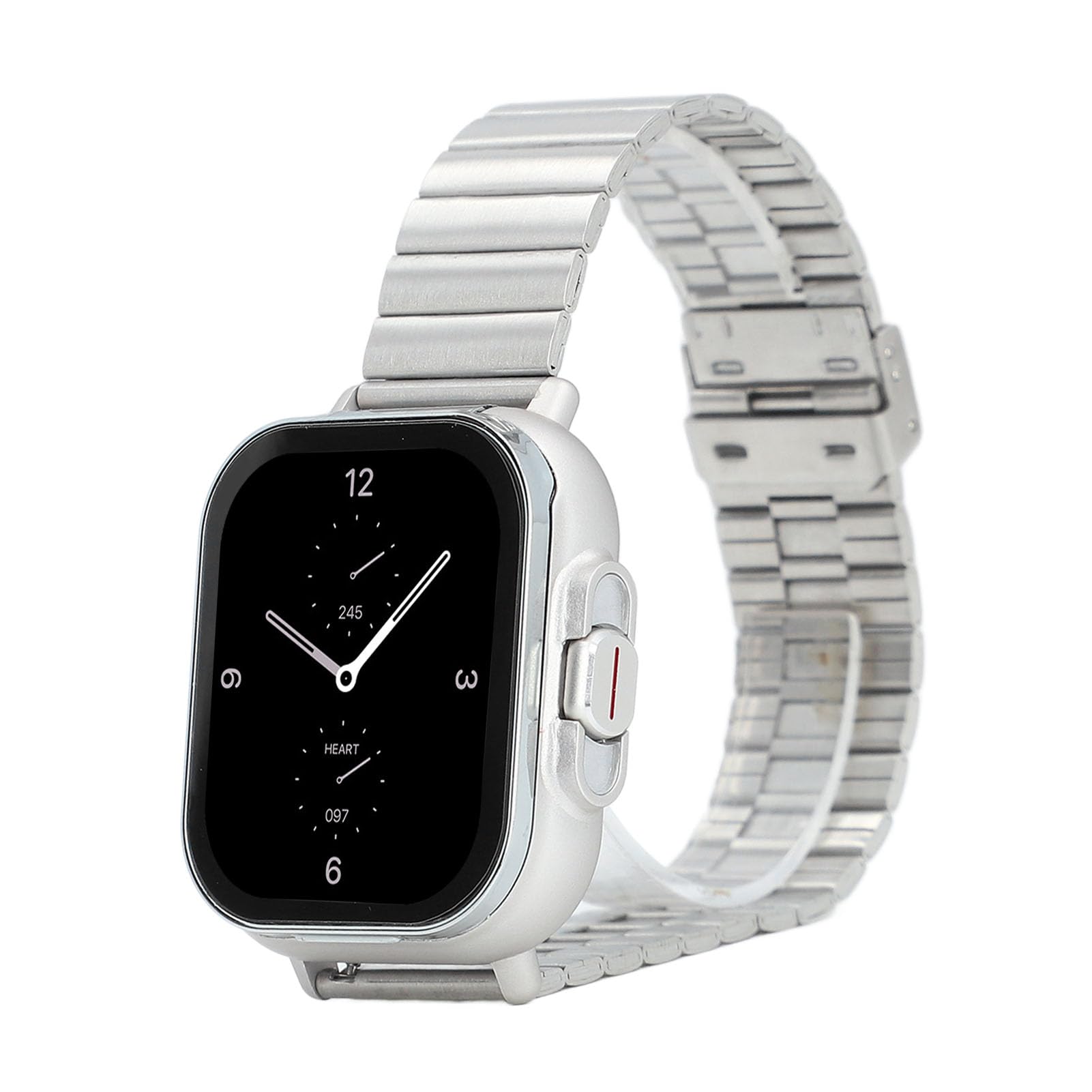 Jectse Montre Intelligente avec écouteurs, Montre de Sport NFC 2 en 1, Montre de Fitness avec écran TFT de 2,01 Pouces, Prend en Charge la Notification de Messagerie, (Coque argentée
