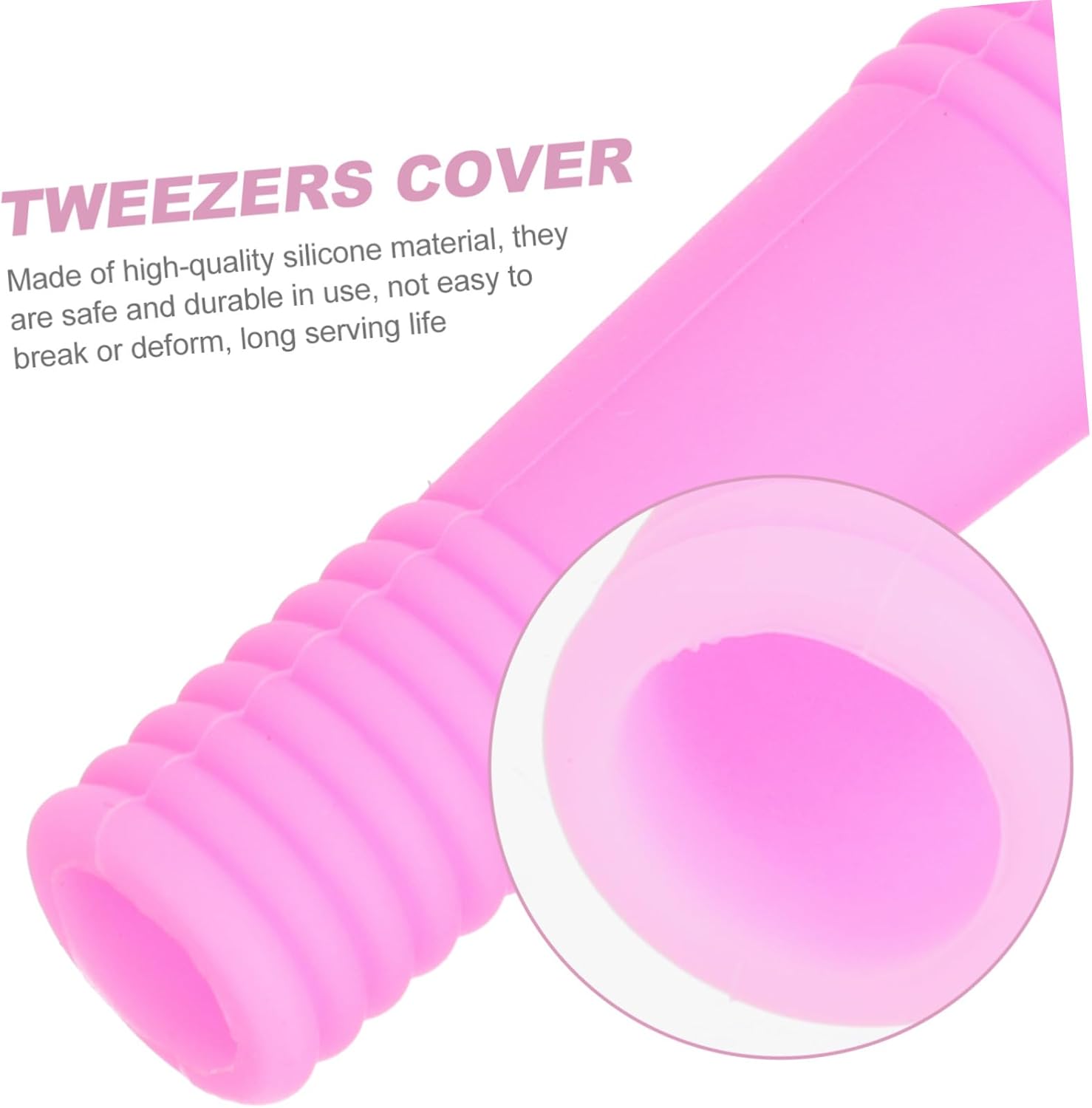 Tweezers Cover 6pcs Manicure Scissors Sleeves Silicone Nail Art Scissors Covers Cuticle Tweezers Cap Tips Non-slip Durable Random Color