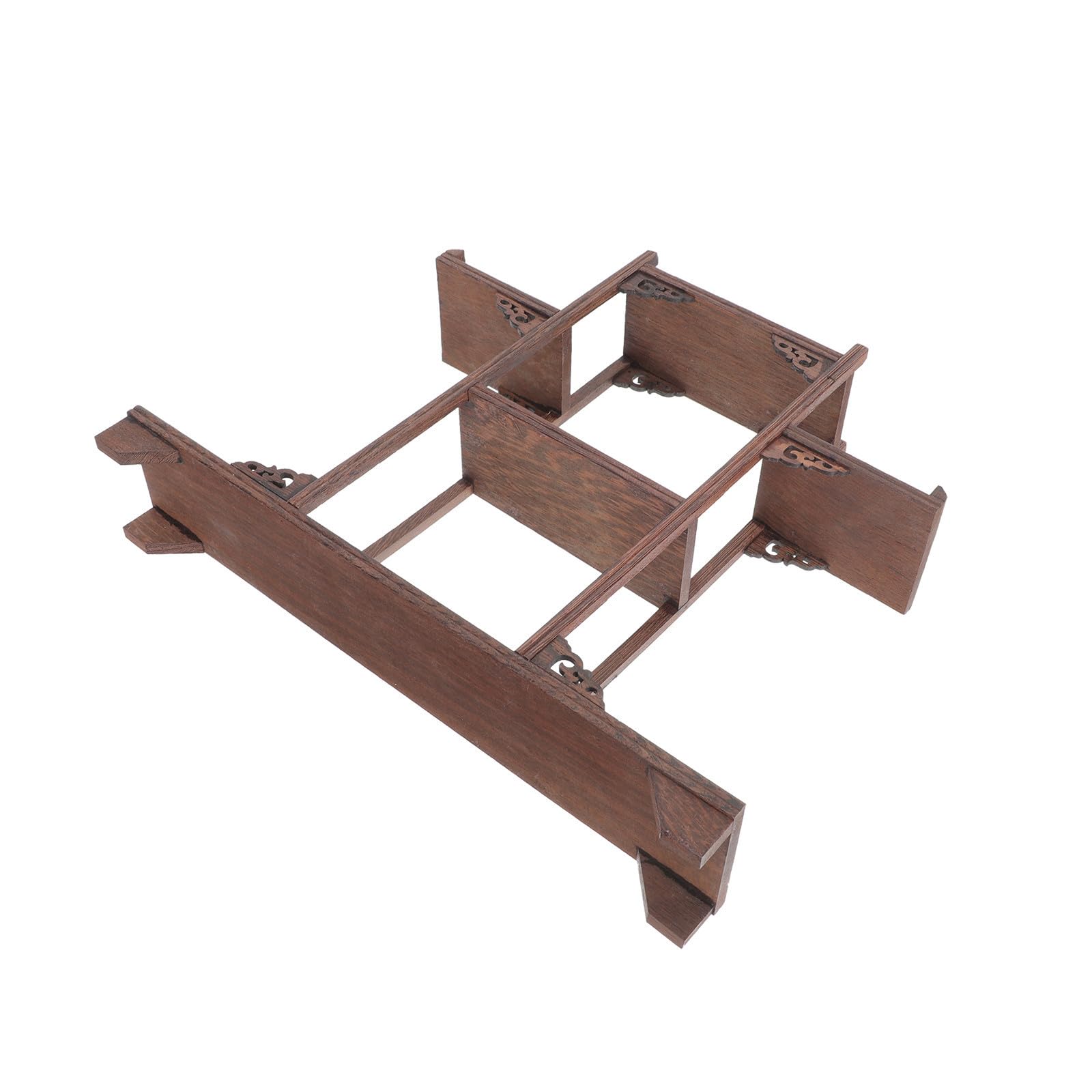 Étagère murale en bois Alipis pour rangement d'antiquités et ornements