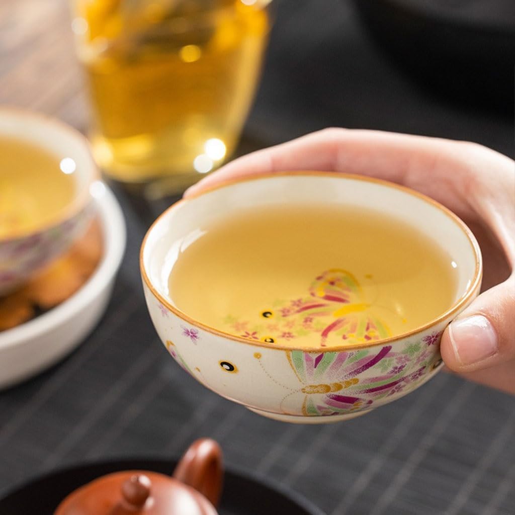 GSOUL Kungfu Tea cup Office Afternoon Tea Party Cup Pu'er Personal Host Home Kung Fu Set Single Small Tea Cups