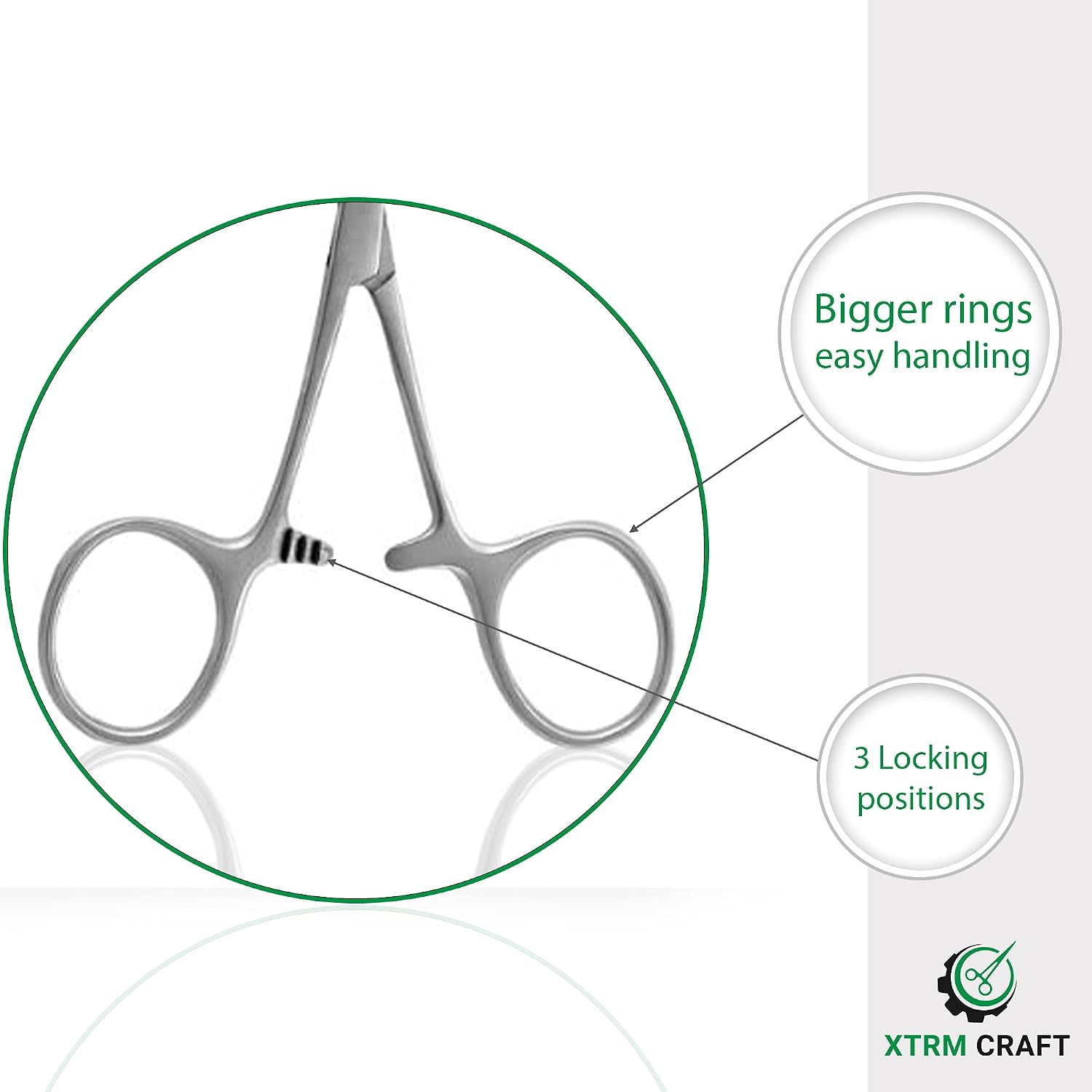 XTRM CRAFT Mosquito Hemostat Locking Forceps 5 Inches, Straight Stainless Steel - Multipurpose Ideal Hemostats for Nurses, Fishing Forceps, Crafts and Hobby