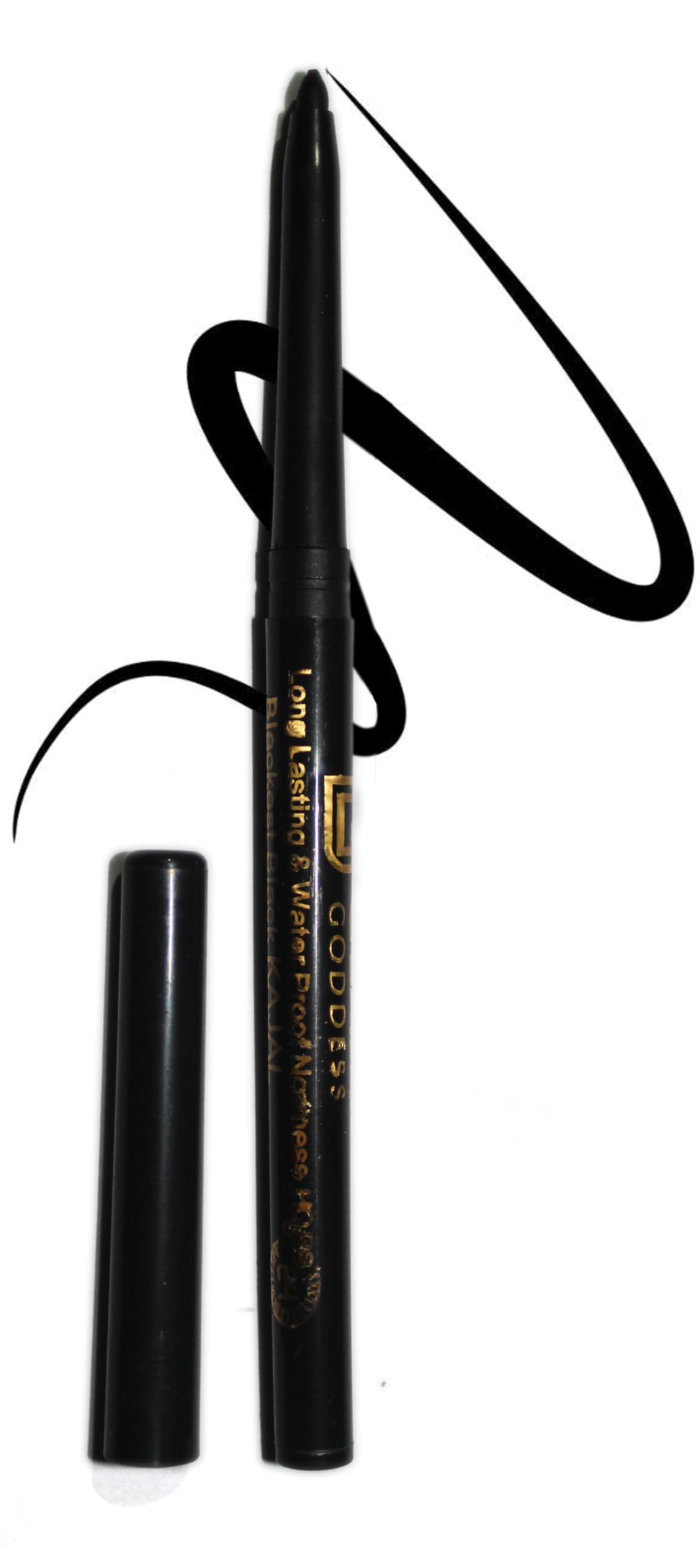 Midhya Cafe Eyeliner, Intense Eyeliner, Long-lasting, Felt-tip Applicator, Line Tattoo High Impact Liner, Black