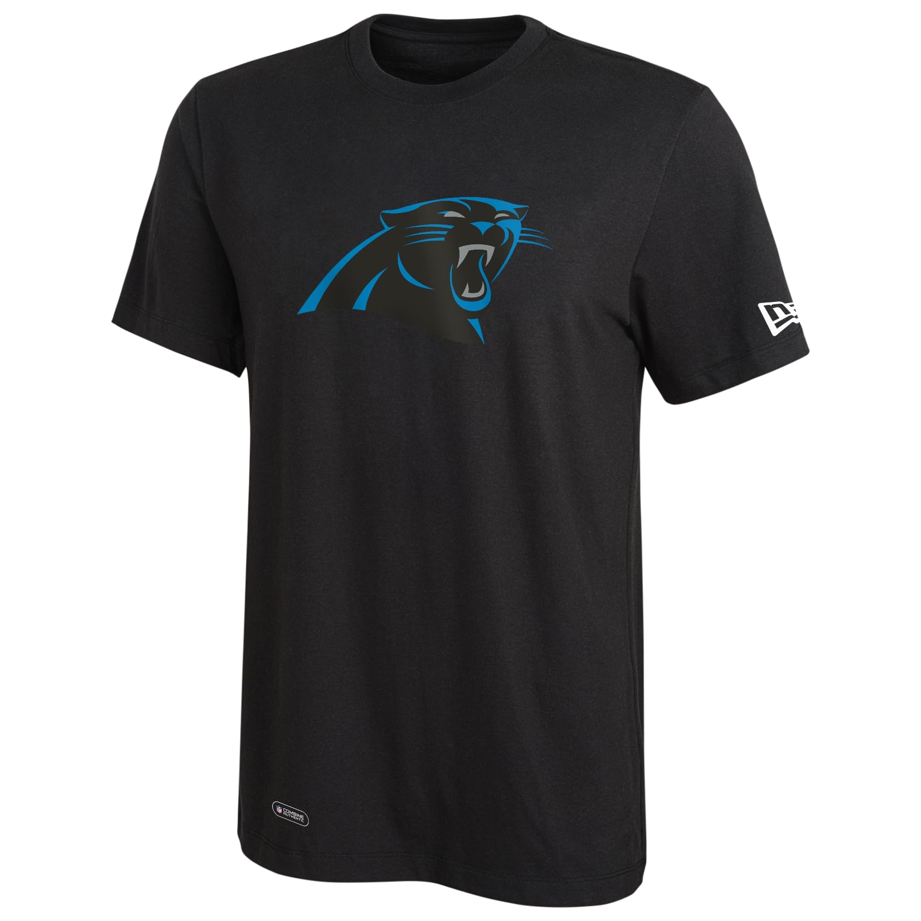 New Era NFL Football Men's Stadium Logo Short Sleeve Performance T-Shirt, Carolina Panthers, Large