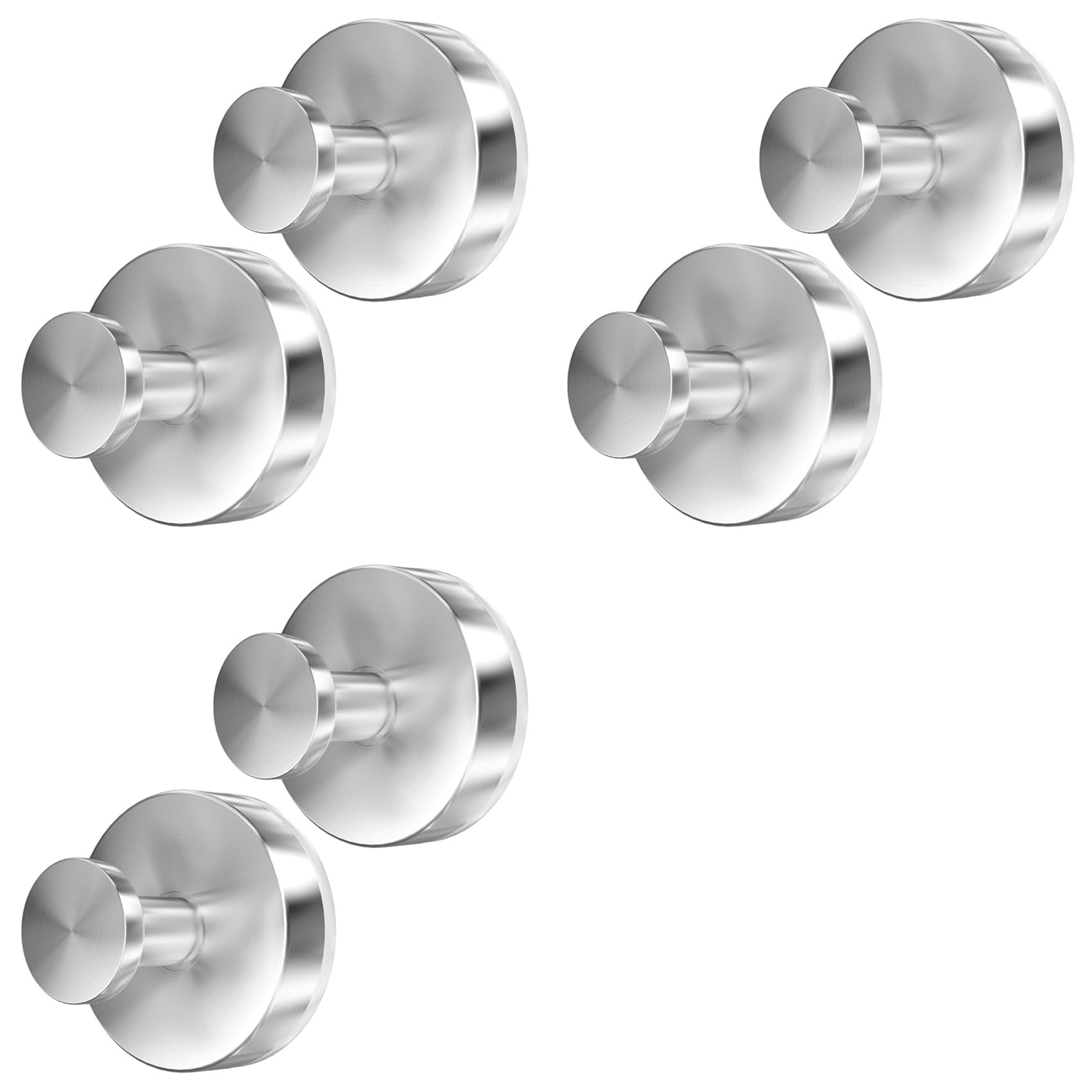 Hndhbfgrt 6PCS Suction Cup Hooks for Shower, Wall Suction Cup Hooks No-Drill Hooks for Bathrooms Wall, Glass Door, Mirror