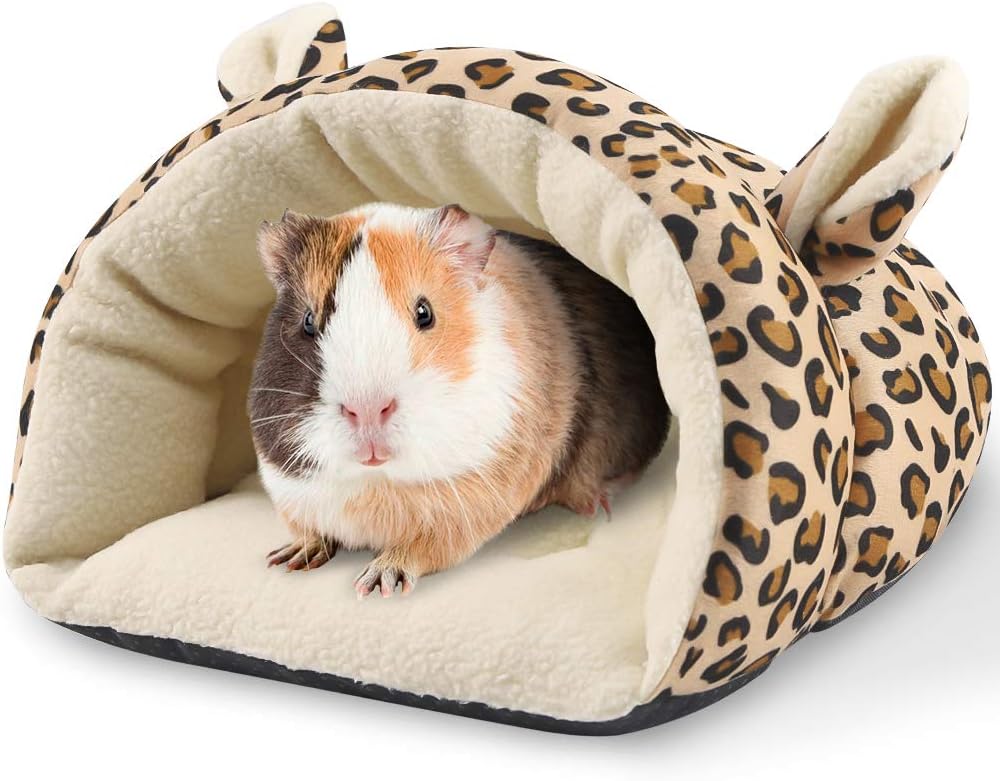 PAWCHIE Guinea Pig Bed Warm Cave Beds for Small Animals