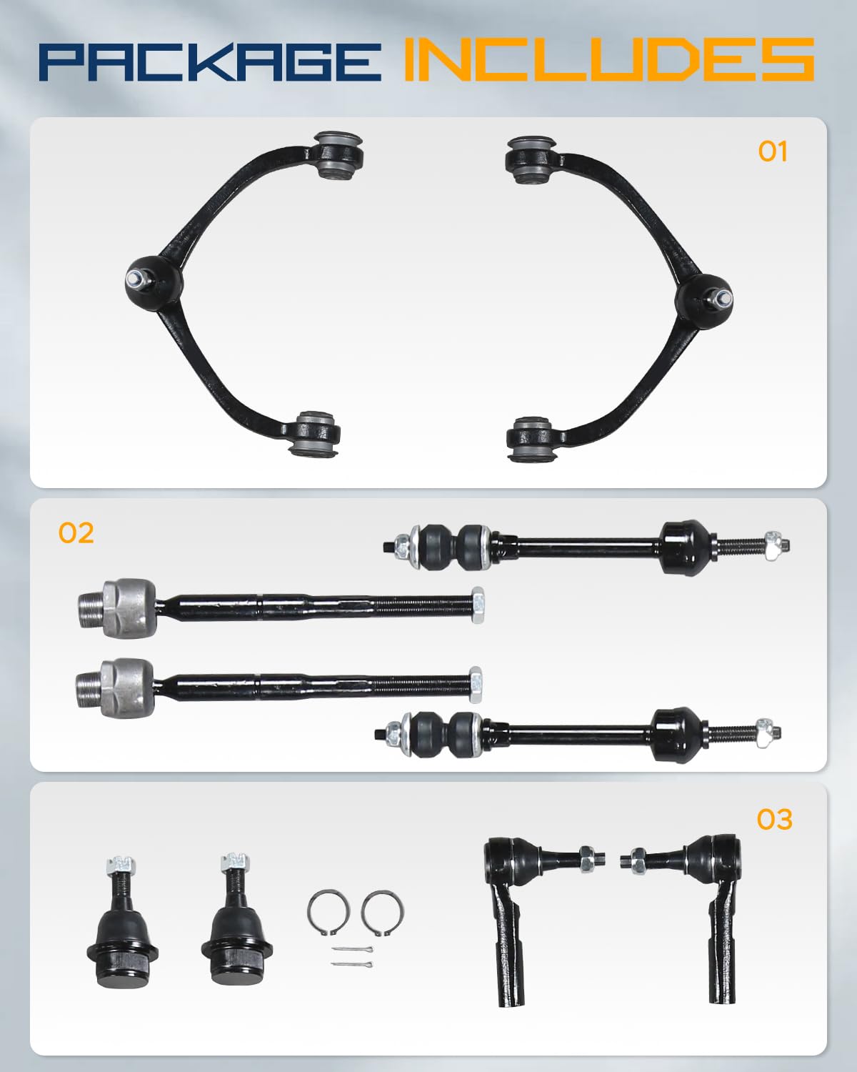 Kit 2 Piezas Enlaces De Barra Estabilizadora Delantera Para Dodge/Mitsubishi Ram/Dakota/Raider