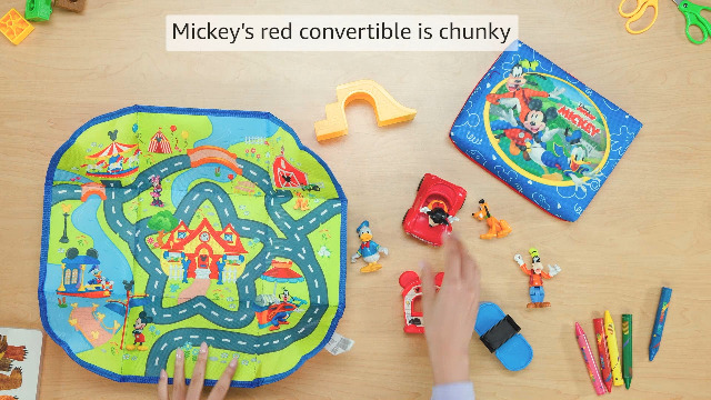 知育玩具 Disney Mickey Mouse Play Mate Amazon.com: Disney Just Play - Tapete de juego para niños de