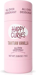 All Over Whole Body Deodorant for Women - Aluminum-Free - Invisible All Day Layer of Full Body Protection for Long Lasting Odor Control, Sensitive Skin, & Private Parts - Tahitian Vanilla