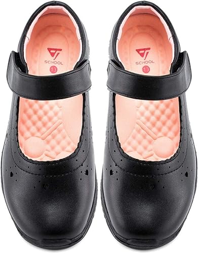 JABASIC Zapatos de vestir escolares para niñas Mary Jane Flats
