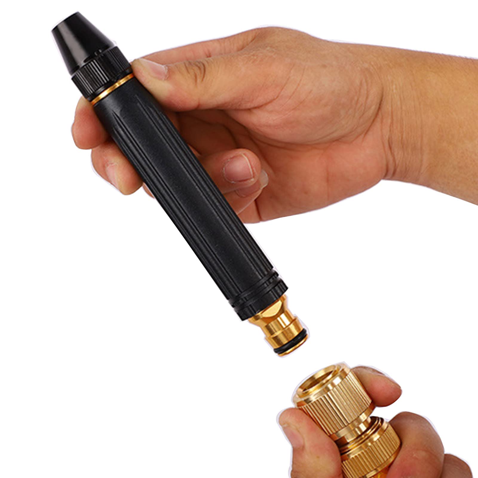 Amazon.com: Boquilla de pulverización de agua de alta presión rociador  directo Conector rápido Manguera de jardín Herramienta de lavado a presión  ajustable Boquilla de manguera de riego Boquilla de manguera de :