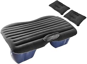 سرير هوائي للسيارة قابل للنفخ للسفر والتخييم ووسادة المقعد الخلفي مع وسادة