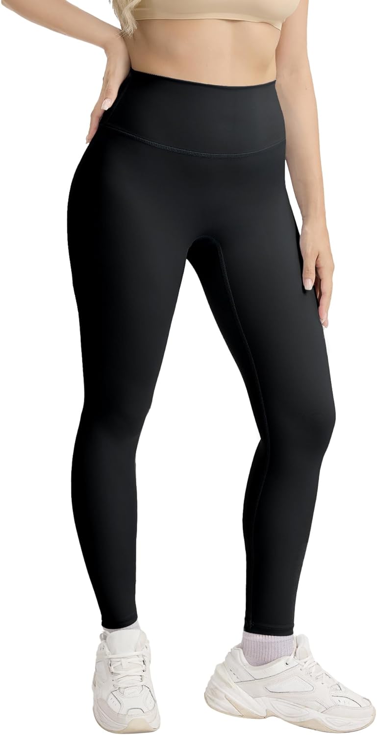 No Front Seam High Waisted Leggings Tummy Control Workout Running Yoga Pants for Women