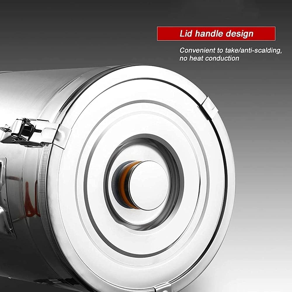 Insulated Stainless Steel Barrel 304 Liner 10L Large Capacity Soup Milk Barrel Cooking Oil Tank for Family Wine Restaurant