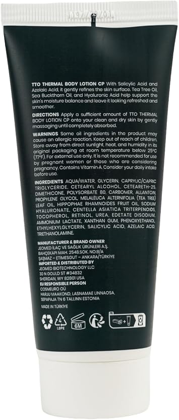 TTO Thermal Vücut Losyonu 200 ml