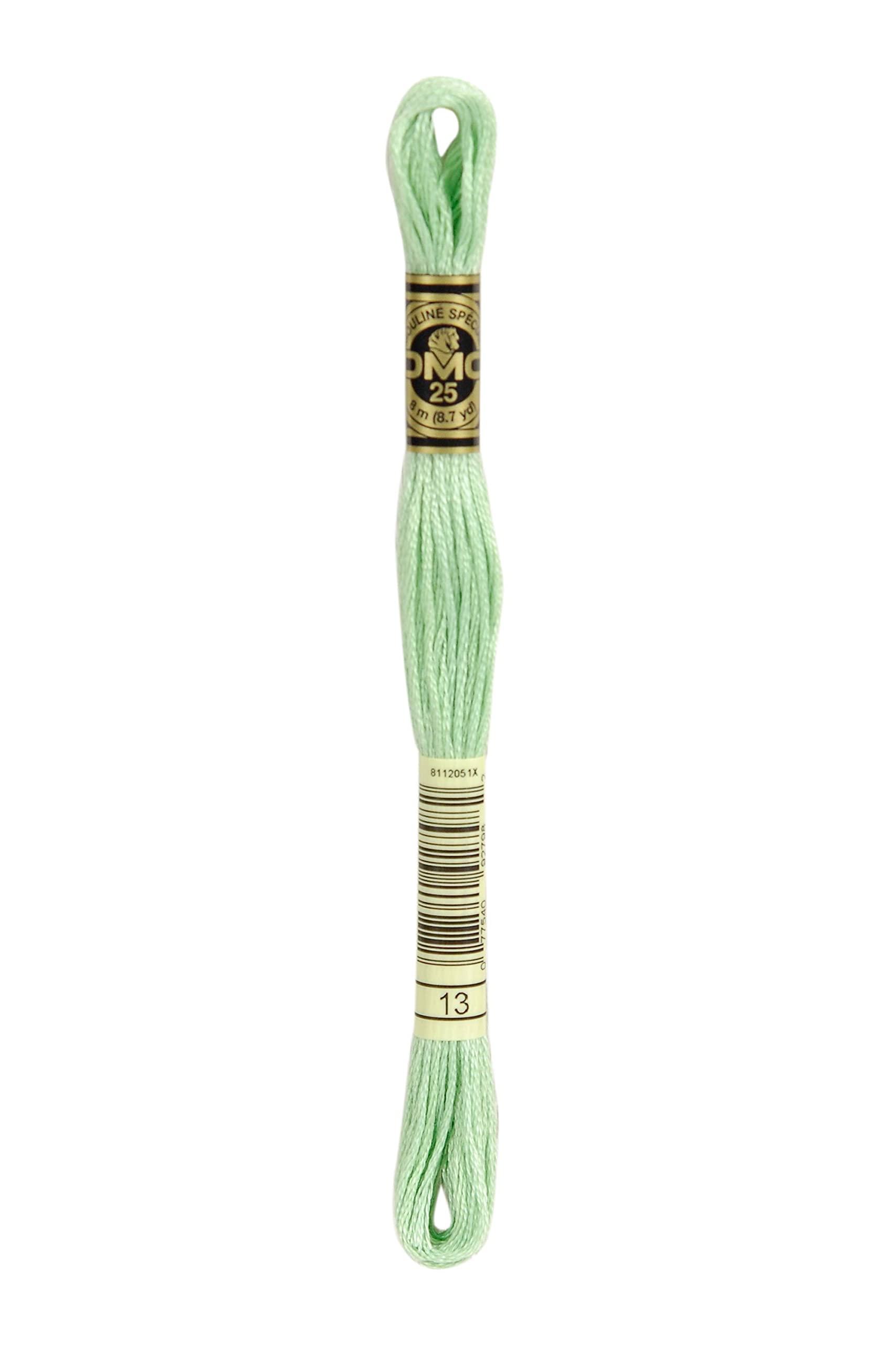 DMC 6-Strand Embroidery Cotton 8.7Yd-Medium Light Nile Green