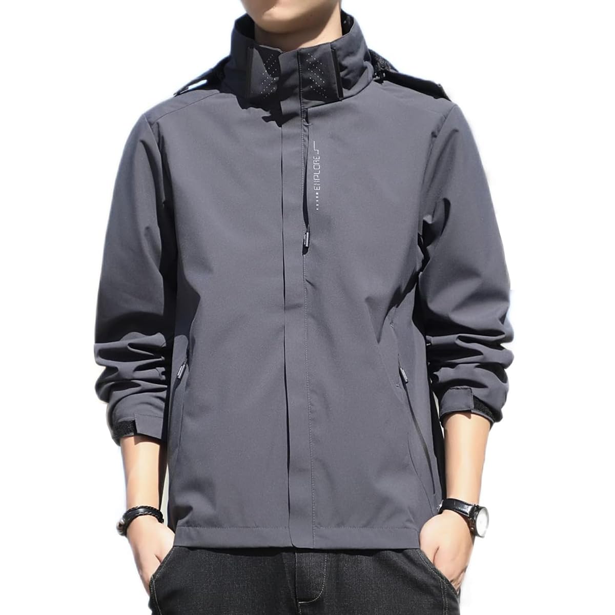 Kayiyasu Mountain Parka Windbreaker Water Repellent Jacket Lightweight S-3XL