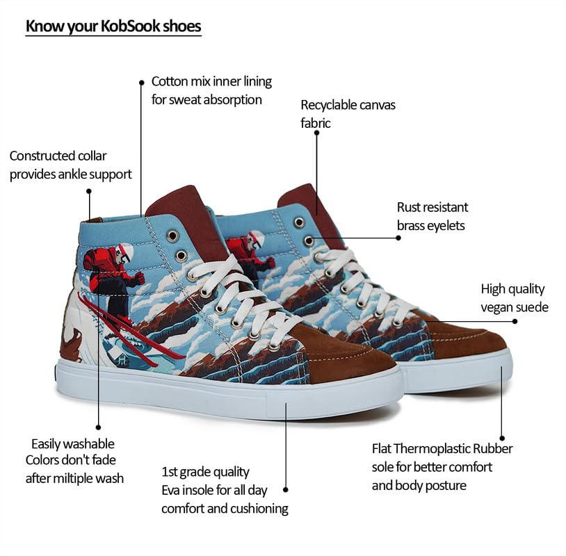 Image of Luxe Men High Ankle Sneakers for Men (Surfing)
