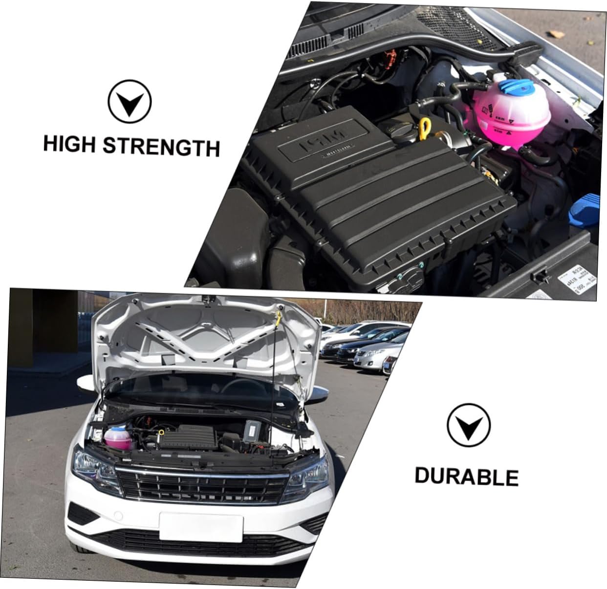 ULTECHNOVO Car Radiator Expansion Recovery Tank Cap Coolant Overflow Reservoir Compatible Golf Ha Direct Replacement Easy Installation