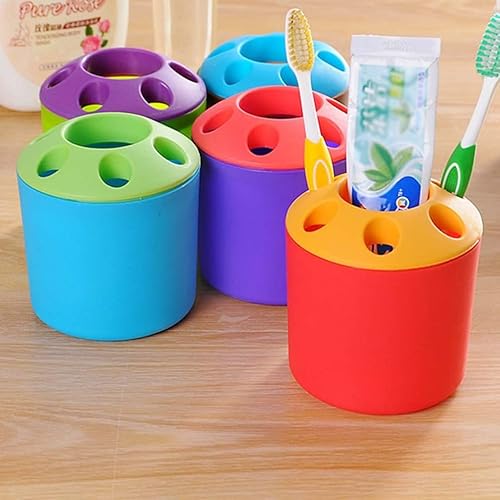 Miniatura 2 de DOITOOL Soportes para cepillos Soporte circular para cepillos de dientes, soporte para pasta de dientes, soporte para pasta de dientes, soporte