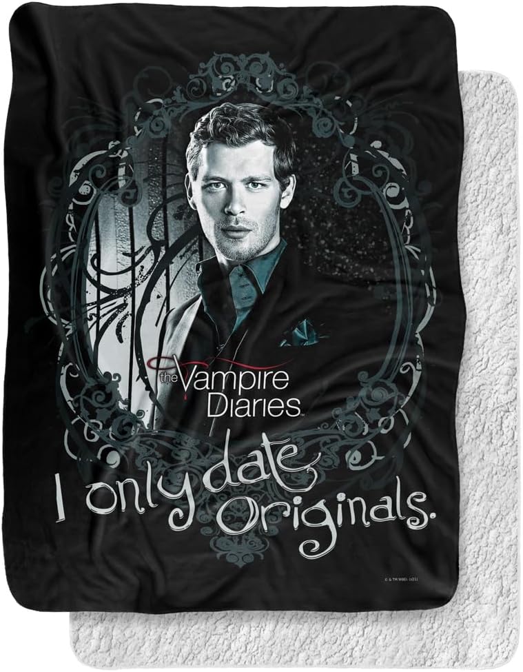 Vampire Diaries Blanket, 60"x80", Originals Silky Touch Sherpa Back Super Soft Throw Blanket