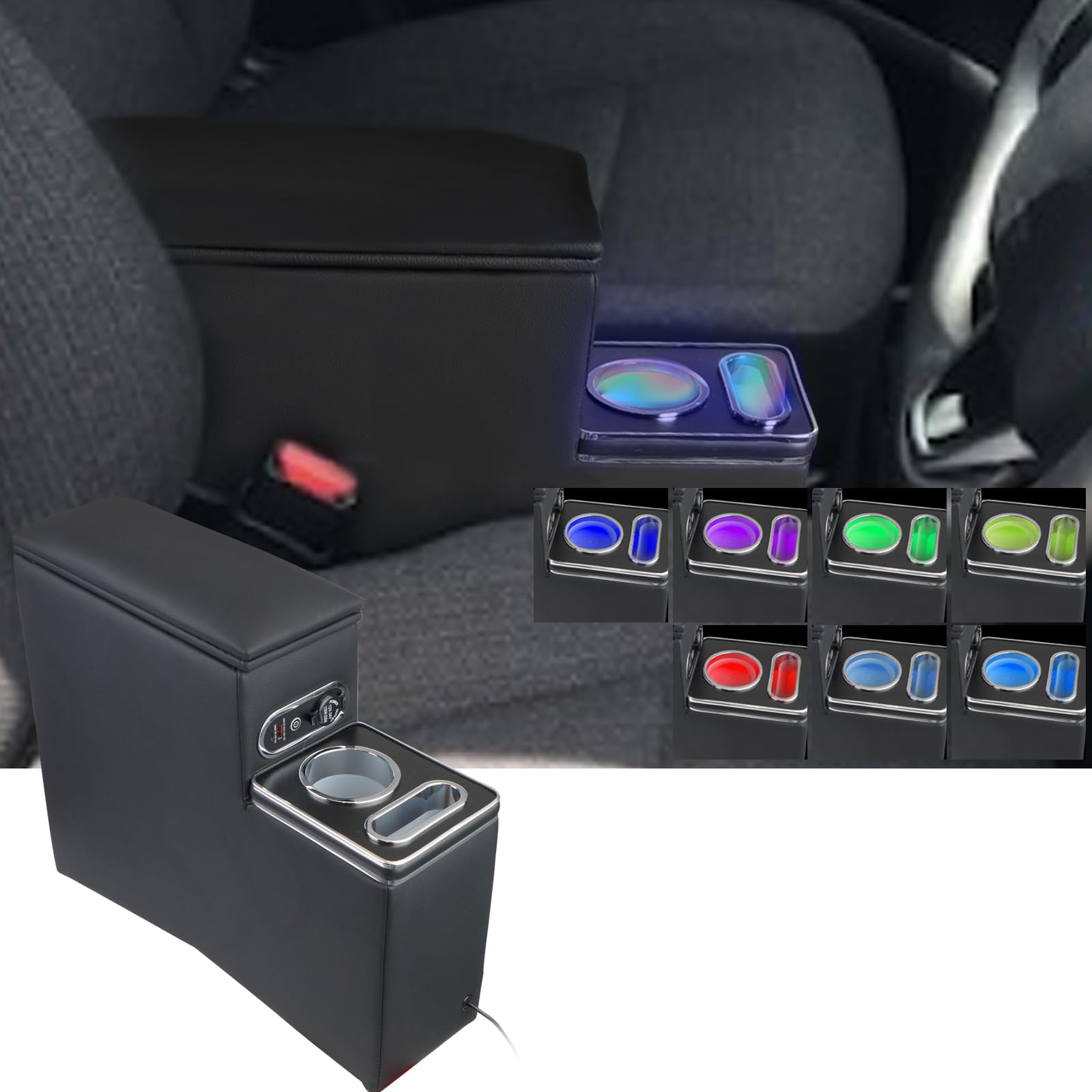 kenta様依頼品 Amazon | WALKEY 【急速充電 7色変換】コンソールボックス