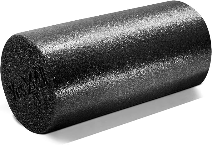 Yes4All Medium Firm Round PE Foam Roller 30, 45, 60, 90 cm for Pilates, Yoga, Stretching, Balance & Core Exercises
